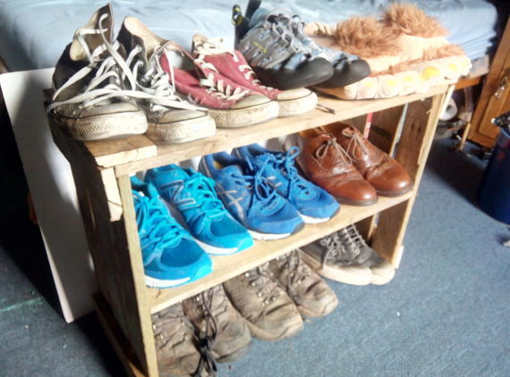 How to make your own diy shoe rack