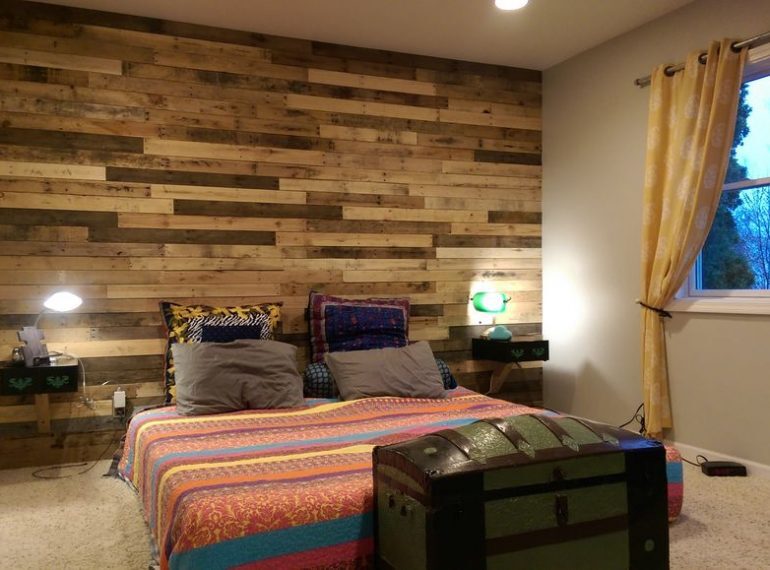How to create a real pallet feature wall