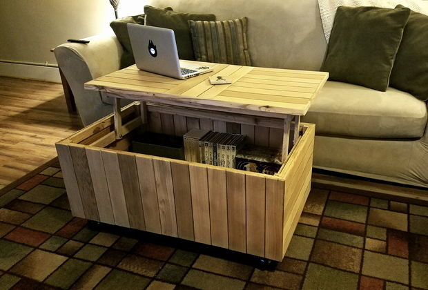 How to make your very own reclaimed lift top coffee table
