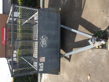 8 x 5 Cage Trailer 1-Axle Ramp