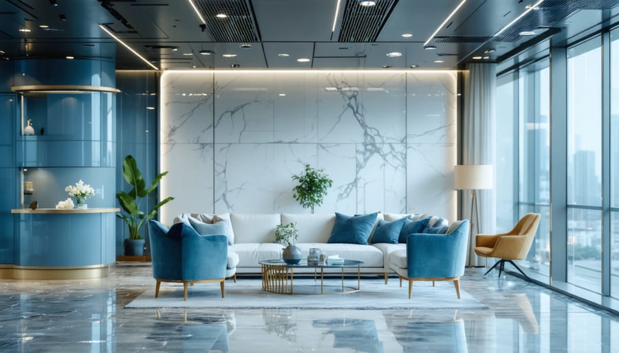 Professional contractors and tradespeople discussing equipment needs at construction site