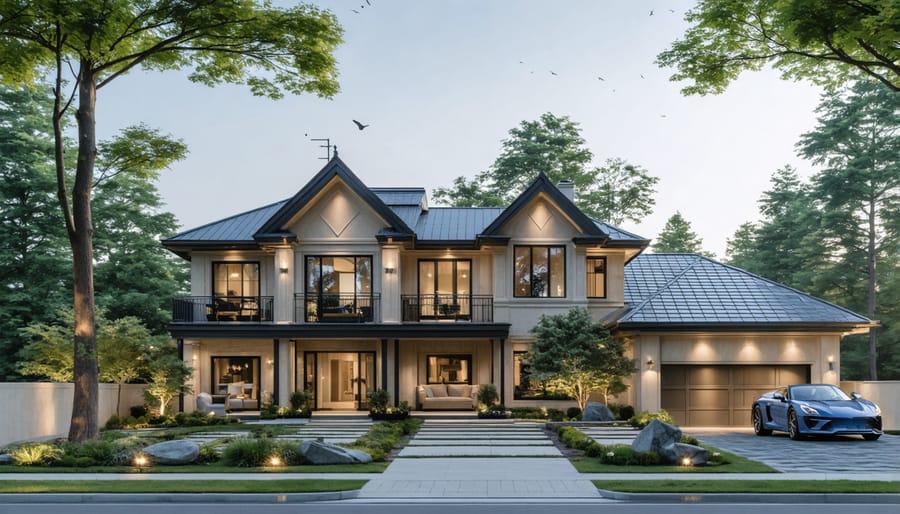 Carpenter reviewing rental history and project records on tablet at workbench