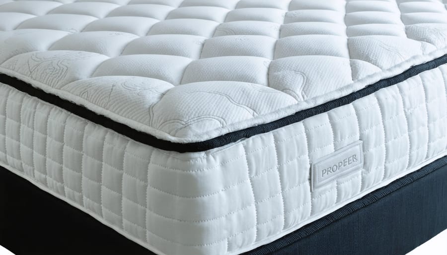 Person sleeping comfortably on side showing proper spinal alignment on supportive mattress